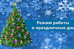 Работа учреждения в Новогодние дни